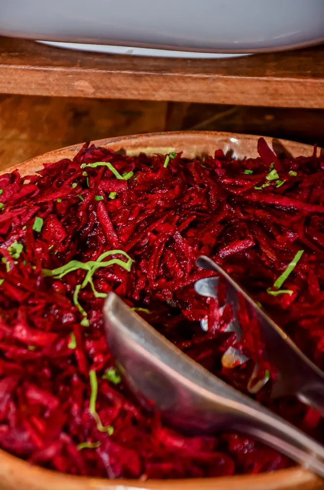 Salada de beterraba ralada